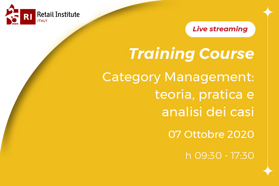 Training Course “Category Management: teoria, pratica e analisi dei casi” – 07/10/2020