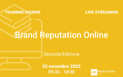 Training Course “Brand Reputation Online” – 25 novembre 2022