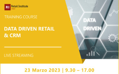 Training Course “Data Driven Retail & CRM” – 23 marzo 2023
