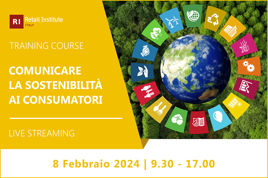 Training Course “Comunicare la sostenibilità ai consumatori” – 8 febbraio 2024