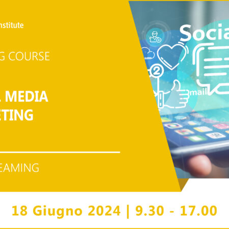 Training Course “Social Media Marketing” – 18 giugno 2024