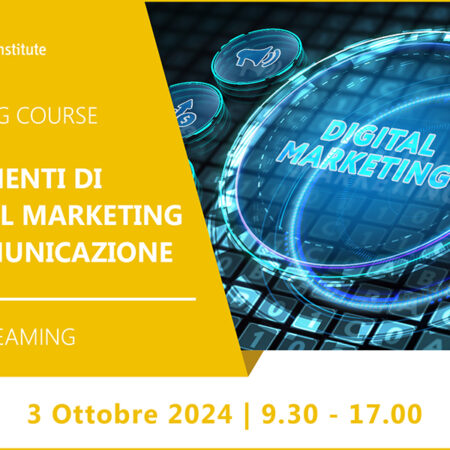 Training Course “Strumenti di Digital Marketing & Comunicazione” – 3 ottobre 2024