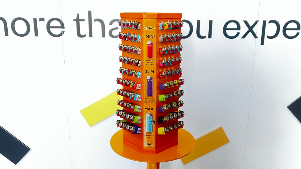 ESPOSITORE TORRETTA RUOTANTE BIC