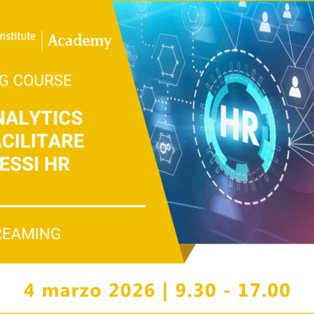 Training Course “AI & Analytics per facilitare i processi HR” – 4 marzo 2026