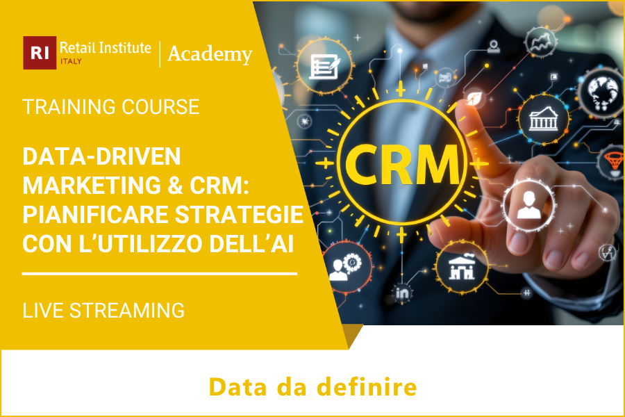 Data-Driven Marketing & CRM: pianificare strategie con l’utilizzo dell’AI – Data da definire