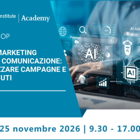 Workshop – AI nel marketing e comunicazione: ottimizzare campagne e contenuti – 25 novembre 2026