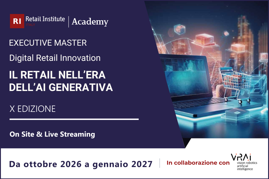 Executive Master “Digital Retail Innovation. Il Retail nell’era dell’AI generativa” – Da ottobre 2026 a gennaio 2027