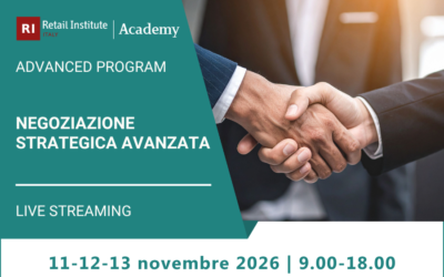 Negoziazione Strategica Avanzata  – 11, 12, 13 novembre 2026